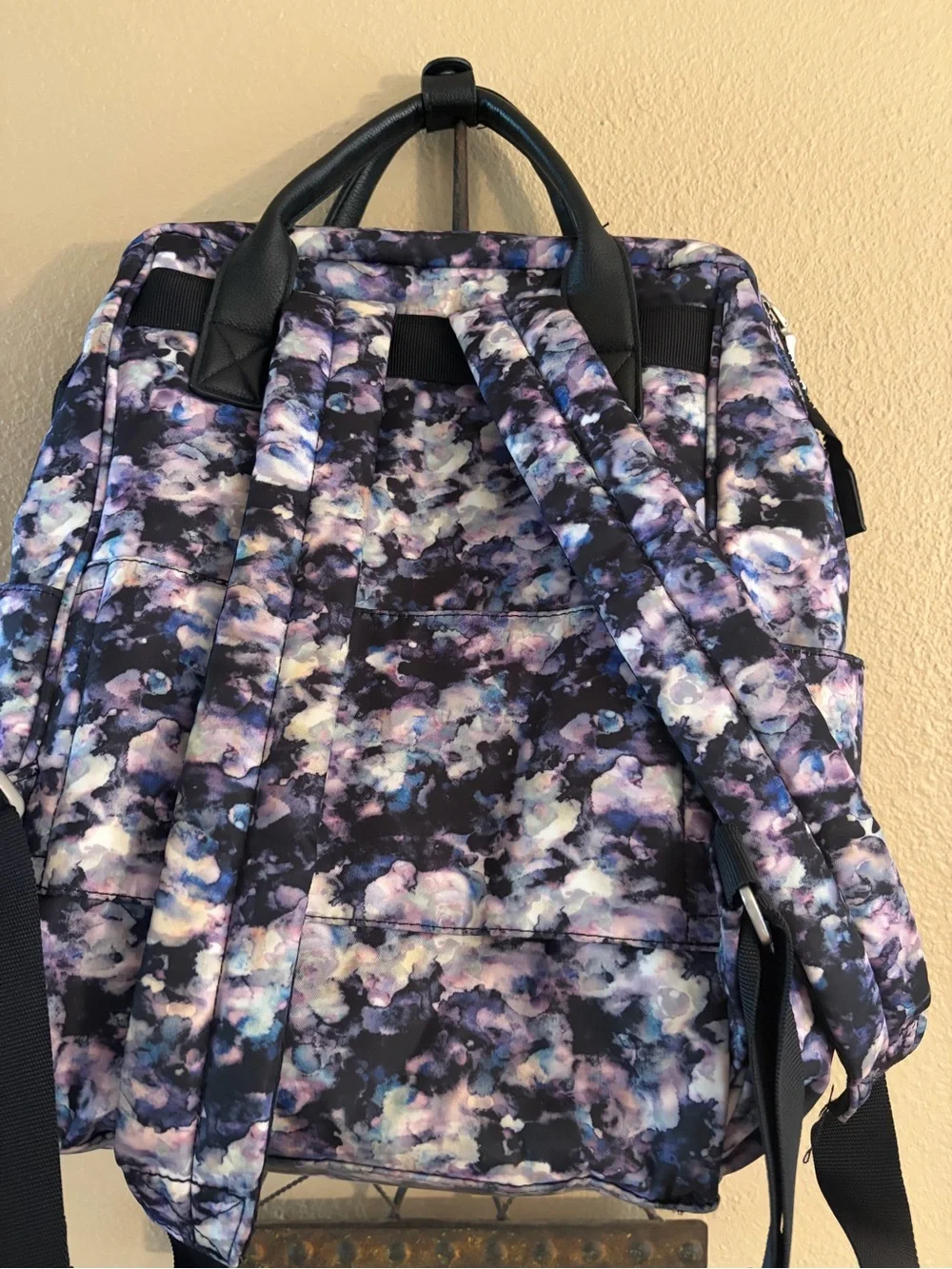 Baggillini  Legacy Horizon Water Colors Purple and Pink Laptop Travel Backpack